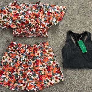 NWT Crop tank top and outfit